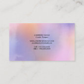 Designer-Regenbogen-Visitenkarte Visitenkarte (Rückseite)