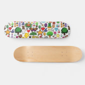 Designer Retro Gamer Pixel Skateboard Deck NES LIT (Horizontal)