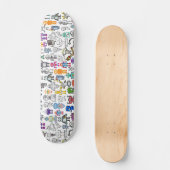 Designer Robot Robotics Skateboard Skate Deck FLEX (Vorderseite)