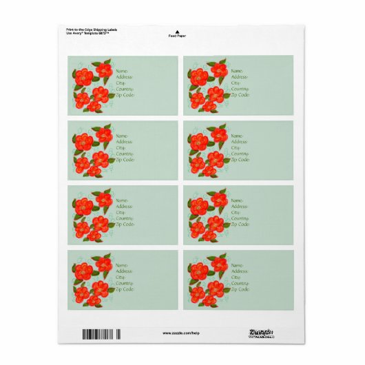 Designer-Rückgabe- oder -versandschild (Vorne)