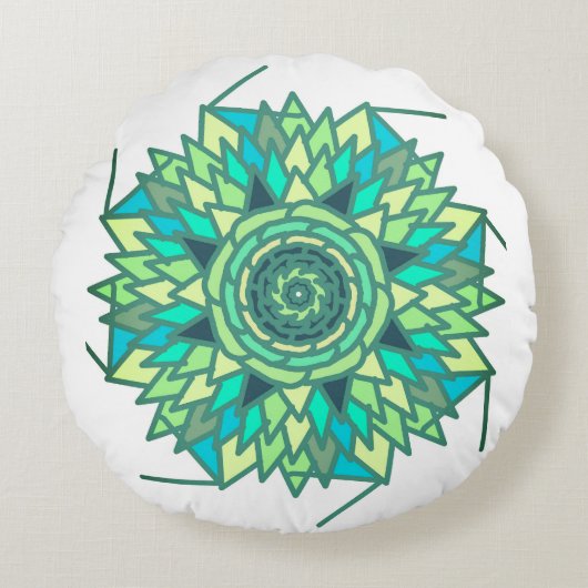 Designer Rundes Kissen (Vorderseite)