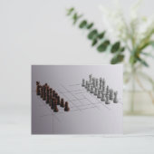 Designer Schach Postkarte (Stehend Vorderseite)