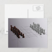 Designer Schach Postkarte (Vorne/Hinten)