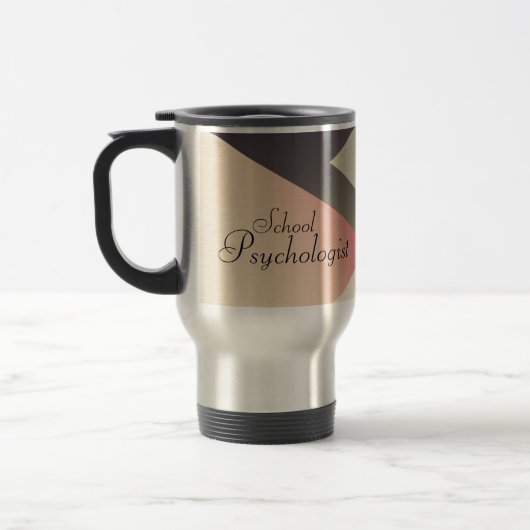 Designer-Schulpsychologe-Reise-Tasse Reisebecher (Links)