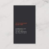 DESIGNER SCRIBBLE Nr. 2 Visitenkarte (Rückseite)