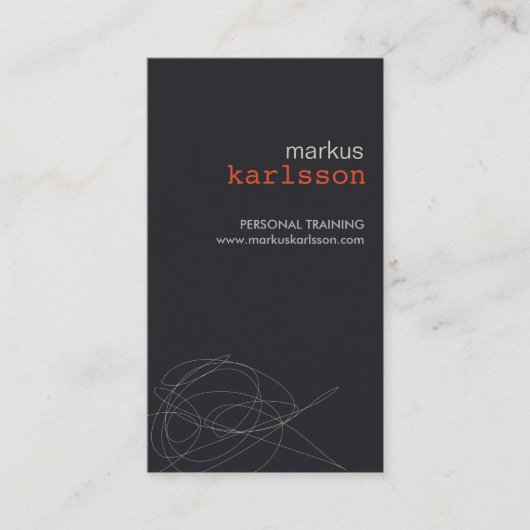 DESIGNER SCRIBBLE Nr. 2 Visitenkarte (Vorderseite)