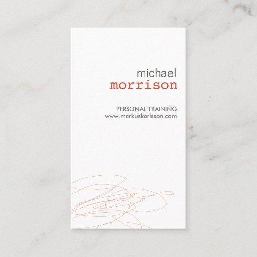 DESIGNER SCRIBBLE Nr. 3 Visitenkarte (Vorderseite)