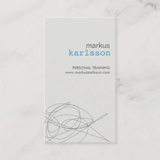 DESIGNER SCRIBBLE Nr. 4 Visitenkarte (Vorderseite)