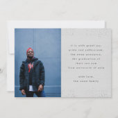 Designer Script Grad Gray Modern Two Foto Ankündigung (Rückseite)