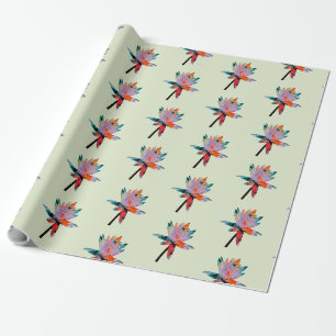 Designer Seerosen Geschenkpapier