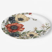 Designer Series Florals Papierplatte Pappteller (Schrägansicht)