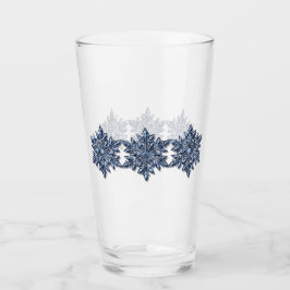 'Designer' Silberblaue Uranische Schneeflocke Glas