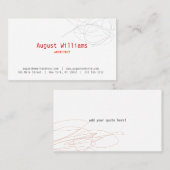 DESIGNER-SKRIBBLE-Visitenkarte Visitenkarte (Vorne/Hinten)