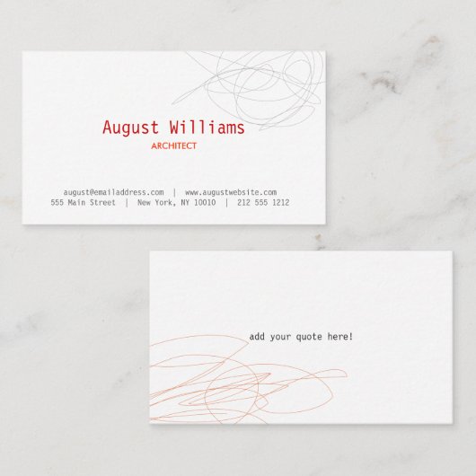 DESIGNER-SKRIBBLE-Visitenkarte Visitenkarte (Vorne/Hinten)