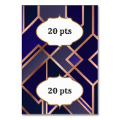 Designer-Skriptkarten mit Punkten Tischnummer (Rückseite)