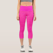 Designer Soft Hot Pink High Waisted Capri Legierun (Vorderseite)
