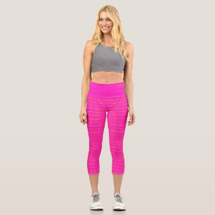 Designer Soft Hot Pink High Waisted Capri Legierun