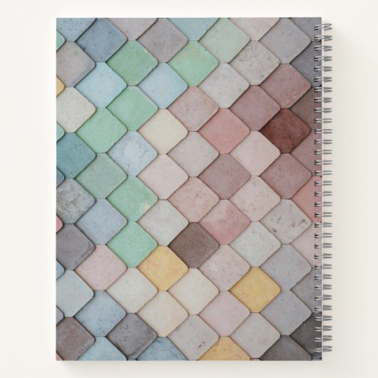 Designer Spiral Tile Notebook Notizblock (Rückseite)