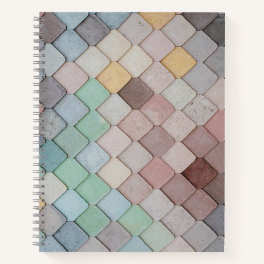 Designer Spiral Tile Notebook Notizblock (Vorderseite)