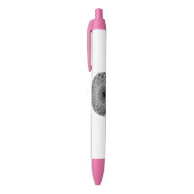 Designer-Stift mit monochromer Mandala-Kunst