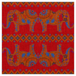 Designer-Stoffe - Naturstoffe - Elefanten Stoff