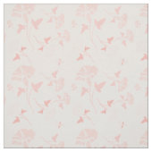 Designer-Stoffe - Rosa Blume & Off White - Geschen Stoff (Muster)
