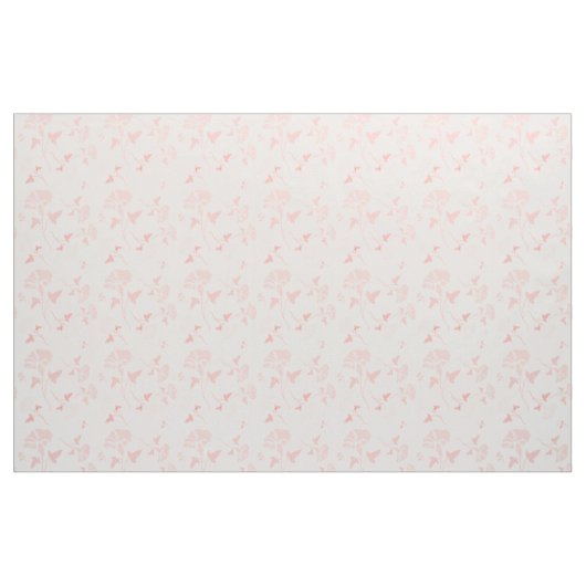 Designer-Stoffe - Rosa Blume & Off White - Geschen Stoff (Fat Quarter (45,7 x 55,9 cm))