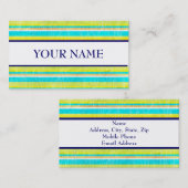 DESIGNER STRIPED-VISITENKARTEN VISITENKARTE (Vorne/Hinten)