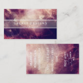 Designer Stylist Salon Spa Grunge Business Card Terminkarte (Vorne/Hinten)