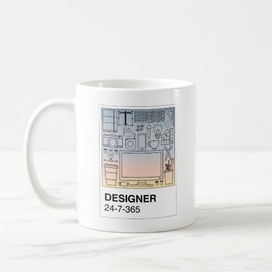 Designer Swatch Coffee Tasse (Links)