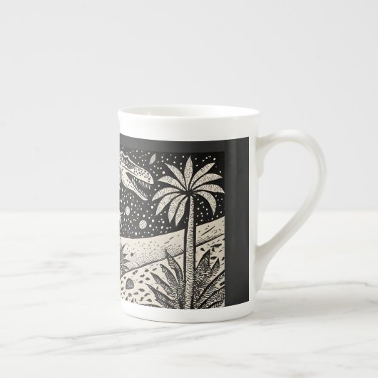 Designer T-Rex Dinasaur Tasse für Historiker (Rechts)