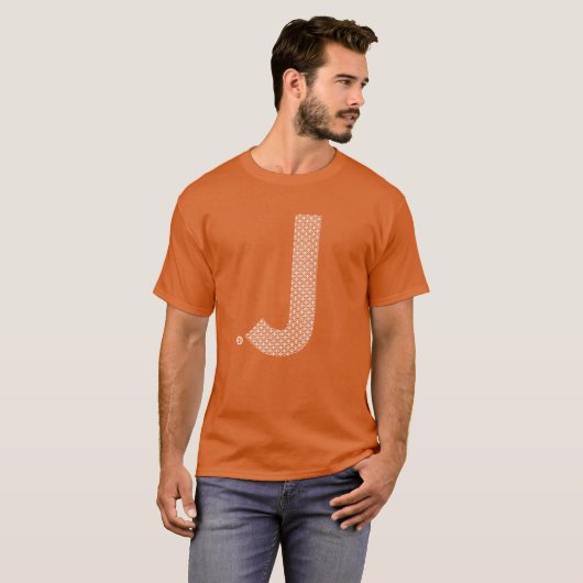 Designer-T - Shirt des Buchstabe-J (er oder (Vorne ganz)