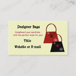 Designer-Taschen Visitenkarte