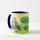 Designer-Tasse mit Froschfiguren-Design Tasse (Vorderseite Links)