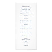 Designer Text Navy Blau Werbekarte (Hinten)