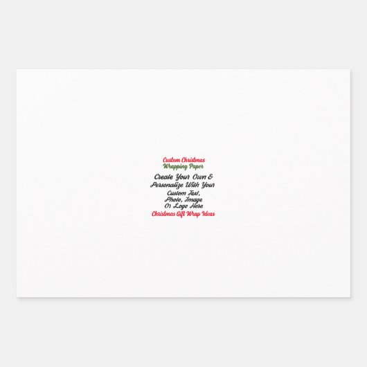 Designer-Umschlagpapier - angepasste Geschenkfolie Geschenkpapier Set (Vorderseite 3)