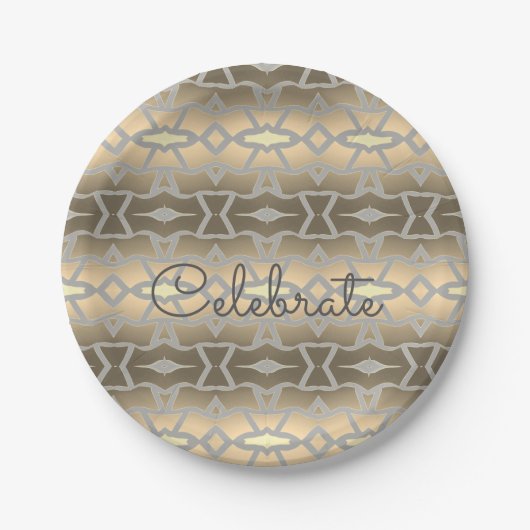 Designer und stilvoll pappteller (Vorderseite)