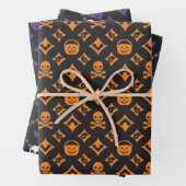 Designer Variety Halloween! Vuitton & Gucci Geschenkpapier Set (Beispiel)