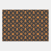 Designer Variety Halloween! Vuitton & Gucci Geschenkpapier Set (Vorderseite)