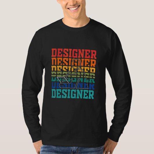 Designer Vintage Webdesigner T-Shirt (Vorderseite)