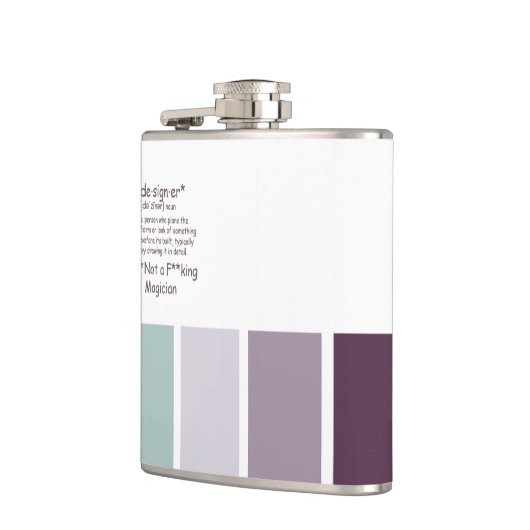 Designer Vinyl Wrapped Flask Flachmann (Links)