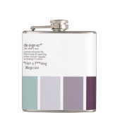 Designer Vinyl Wrapped Flask Flachmann (Vorderseite)