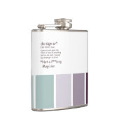 Designer Vinyl Wrapped Flask Flachmann (Rechts)