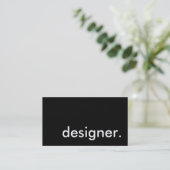 designer. visitenkarte (Stehend Vorderseite)