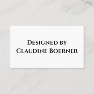 Designer Visitenkarte