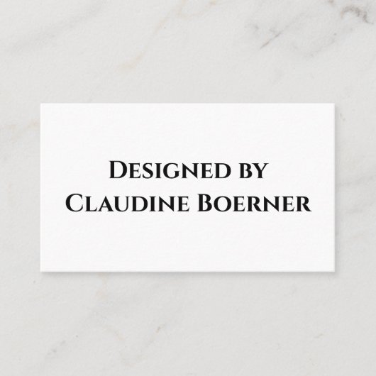 Designer Visitenkarte (Vorderseite)