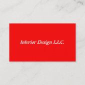 Designer-Visitenkarte Visitenkarte (Rückseite)