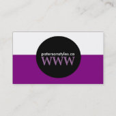 Designer-Visitenkarte Visitenkarte (Rückseite)