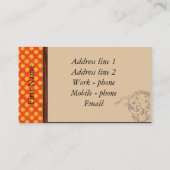 Designer-Visitenkarten Visitenkarte (Rückseite)