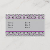 Designer-Visitenkarten Visitenkarte (Rückseite)